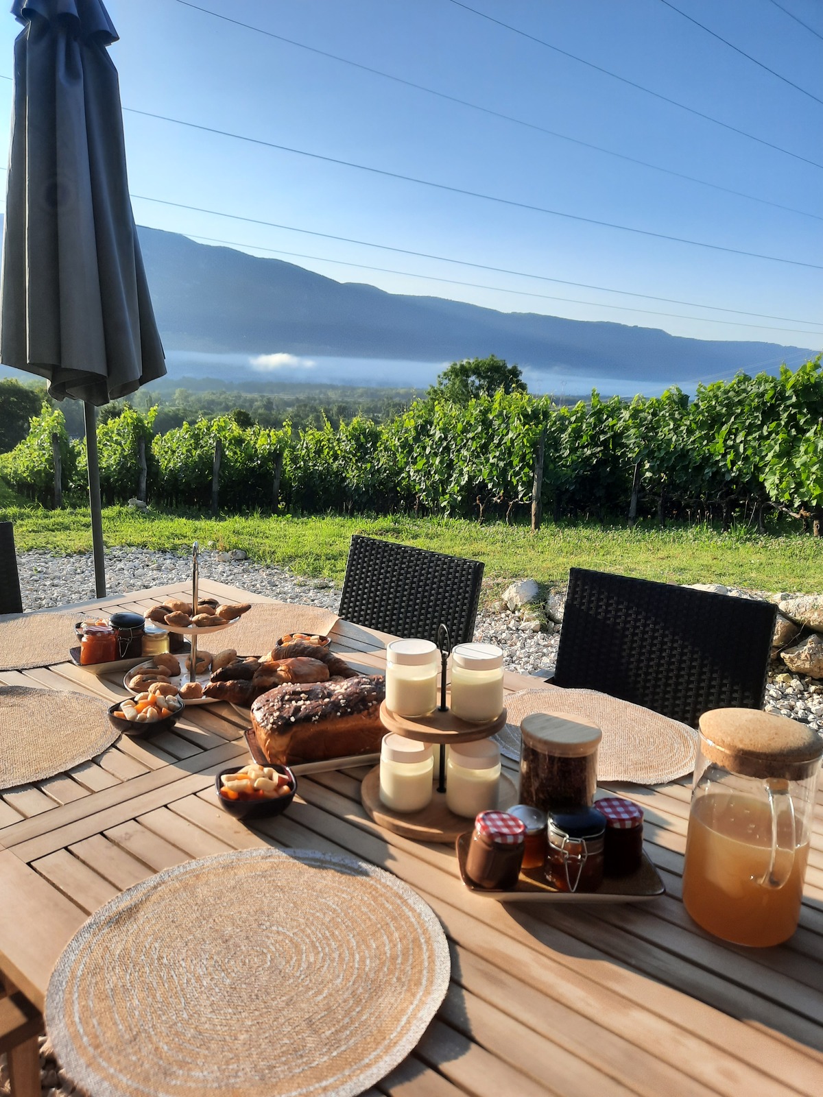 petit déjeuner complet gîte Lyon